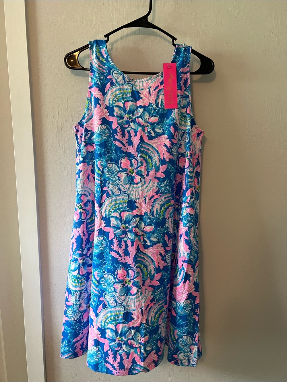 Lilly Pulitzer Blue & Pink Floral Mini Dress
